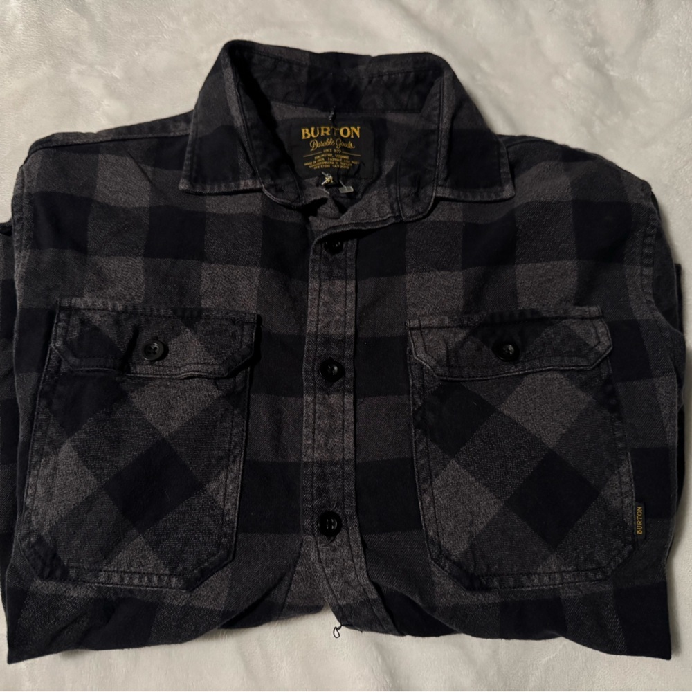 Burton Charcoal and Black Checkered Shirt